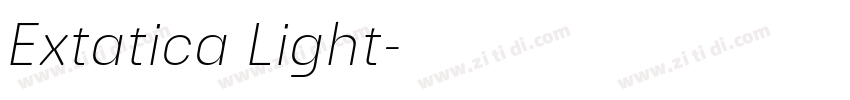 Extatica Light字体转换 Extatica Light字体转换
